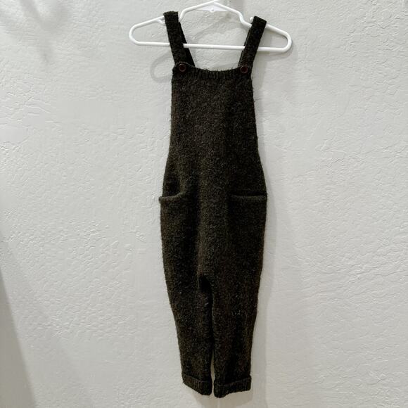 Zara Black Fuzzy Sweater Romper - Picture 1 of 9